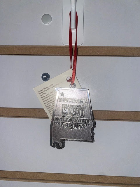 Metal AL state ornament