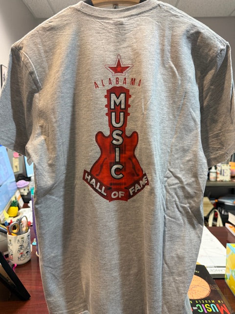 Retro Red Guitar Logo Tee