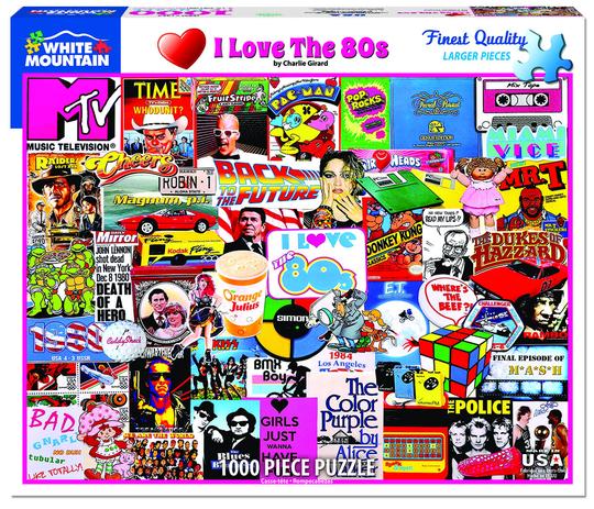 I Love the 1980's - 1000 Piece Jigsaw Puzzle