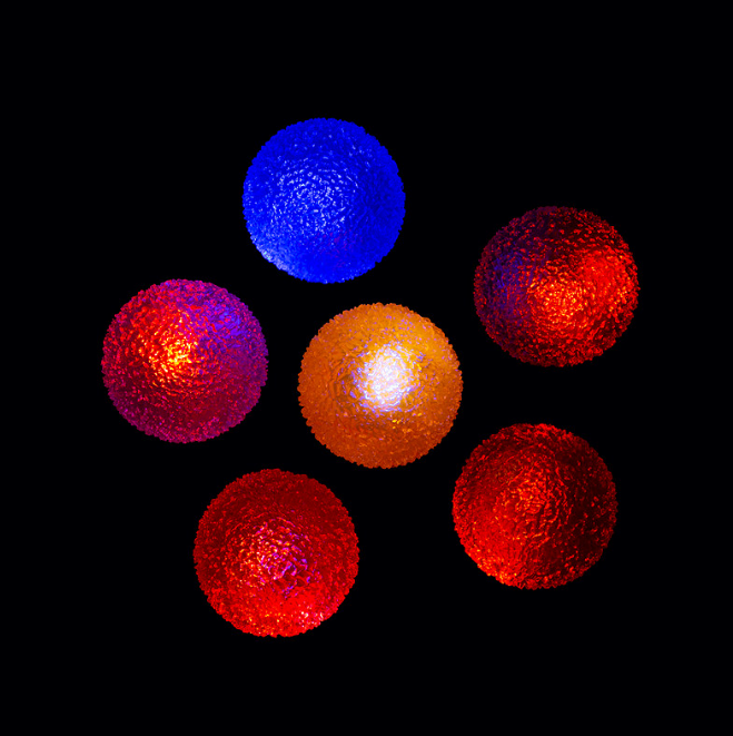 Light-Up Textured Bouncy Balls