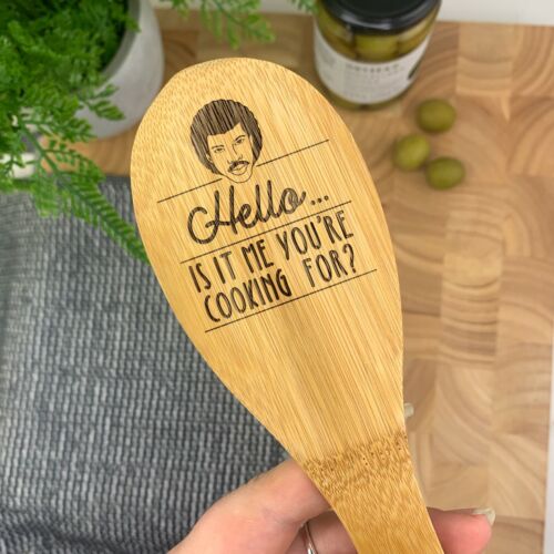 Hello, Is It Me You're Cooking For? Wood Mixing Spoon Lionel Richie